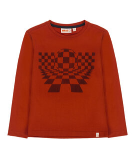 UBS2 Trui Longsleeve Ball Checks Orange