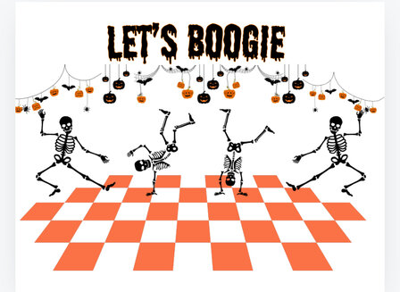 Boogie Skeletons print