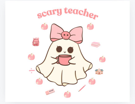 Sweater Scary Teacher recht Volwassenen Unisex