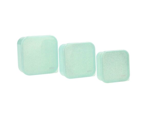 Snackbox turquoise glitter